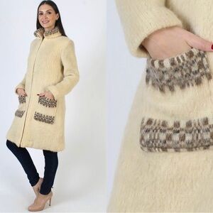 VINTAGE ICEWOOL Icelandic Chunky Cardian Sweater Nordic Norwegian Ski Jacket M